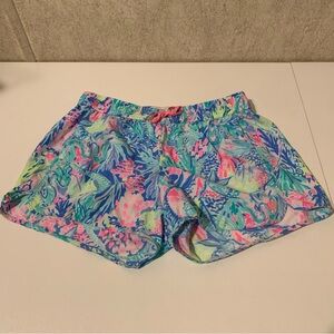 Lilly Pulitzer Tropical Print Women's Athletic Shorts Small